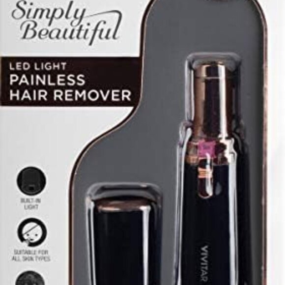 WHT LED Light Painless Hair Remover, Portable And Compact Trimmer Shaver, Easy S - Picture 2 of 2